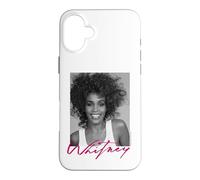 Whitney Houston Portrait en Niveaux de Gris Coque pour iPhone 16 Plus