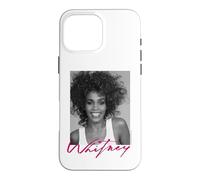 Whitney Houston Portrait en Niveaux de Gris Coque pour iPhone 16 Pro Max