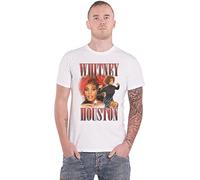 Whitney Houston - T-Shirt # XL Unisex White # 90s Homage [Import]