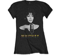 Whitney Houston - T-Shirt # XXL Ladies Black & White Photo [Import]