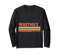 Whitney Retro Personnalisé Prénom Vintage Rayures Manche Longue