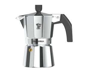 Whittard Pezzetti ITALEXPRESS - Cafetière en aluminium, 3 tasses, couleur grise