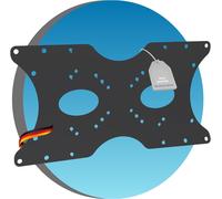 WHIY-Adaptateur Vesa,Plaque D'Adaptation Universelle 50X50 À 400X200 Mm,Pour Moniteur,Tv,Téléviseur,Écran,Support,Fixation Murale,Noir