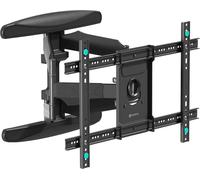 WHIY-Bras Tv Mural Articulé Pour 40""-75"" Tv,Fixation Murale Tv Poids De 45,5 Kg-Accroche Television Mural Vesa 200X100-600X400/Support Mural Tv Orientable Et Inclinable Pivotant M6L-B Noir