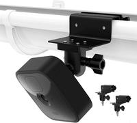 WHIY-Lot De 2 Supports De Gouttière Résistants Aux Intempéries Pour La Nouvelle Caméra Blink Outdoor Blink Xt/Xt2,Arceau Réglable En Aluminium Pour Caméra Blink (Lot De 2,Noir)