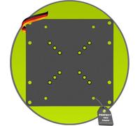 WHIY-Perfecthd Adaptador Vesa Universal Vesa 50X50 A 200X200,1 Pieza,Negro