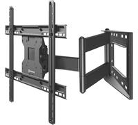 WHIY-Support Mural Tv Bras Articulé Long Pour 40-75 Pouces Tv,Bras Tv Mural Articulé Poids De 68 Kg-Fixation Murale Tv Vesa 100X100-600X400/Accroche Tv Mural Inclinable Pivotant M7L-B Noir