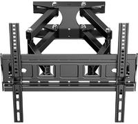 WHIY-Support Mural Tv Pour 26-65 Pouces Écrans Plats/Incurvés Led Lcd Oled Fixation Tv Murale Inclinable Extensible Et Orientable Avec Bras Articulés Vesa Max De 400X400Mm Capacité Max De 30Kg