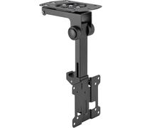 WHIY-Support Tv Pour Plafond,Adapté Aux Téléviseurs 13-27 Pouces,Pliable,Réglable En Hauteur,Pivotant,Inclinable,Jusqu'À Vesa 100X100,Noir