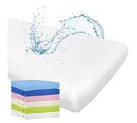 WhizProducts Drap housse avec protège-matelas intégré 70x140 cm (blanc) pour lit bébé