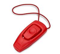 Whizzclick Company of Animals - Sifflet et clicker combinés 2-en-1, sifflet de dressage pour chien pour le rappel, et clicker pour la récompense, cordon réglable et réfléchissant, adapté aux chiens