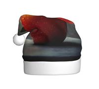 WHJDPP Apple in the sketch Picture Chapeaux de Noël en peluche pour hommes et femmes chapeaux de Noël pour adultes Nouvel An