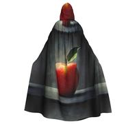 WHJDPP Apple in the sketch Printing Cape à capuche pour adulte sans fermeture éclair, confortable et durable pour les jeux de rôle