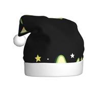 WHJDPP Avocado among the stars Picture Chapeaux de Noël en peluche pour homme et femme pour adultes Nouvel An