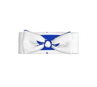 WHJDPP Bandeau bébé avec nœud imprimé drapeau israélien - Accessoire doux et extensible pour séance photo et fête prénatale
