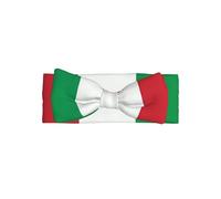 WHJDPP Bandeau bébé imprimé drapeau italie - Accessoire doux et extensible pour séance photo et fête prénatale