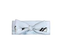 WHJDPP Bandeau bébé imprimé pingouins sur l'iceberg - Accessoire de nouveau-né doux et extensible pour séance photo et fête prénatale