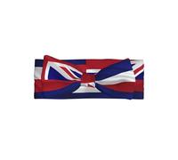WHJDPP Bandeau pour bébé avec nœud imprimé drapeau hawaïen américain - Accessoire doux et extensible pour séance photo et fête prénatale