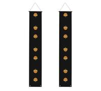 WHJDPP Bannière de porche de remise de diplôme avec motif citrouille imprimé cœur - Robuste, durable, lavable et réutilisable, décoration de remise de diplôme pour fêtes, cérémonies, portes d'entrée