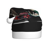 WHJDPP Beau chapeau de Noël imprimé Londres durable pour adulte pour Halloween, Noël, Nouvel An