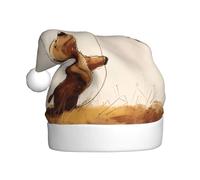 WHJDPP Bonnet de Noël pour adulte avec motif ours volant un cerf-volant - Convient pour Halloween, Noël et Nouvel An