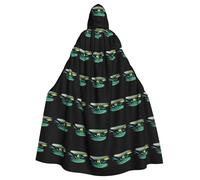 WHJDPP Cape à capuche avec imprimé dégradé flou pour Halloween, jeux de rôle et fêtes costumées - Confortable et durable