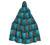 WHJDPP Cape à capuche pour adulte avec imprimé martin-pêcheur sprint Halloween pour fêtes costumées et événements à thème