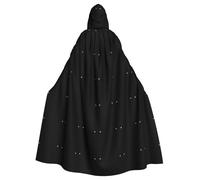 WHJDPP Cape à capuche pour adulte avec imprimé ombre du diable pour Halloween, fêtes costumées et événements à thème