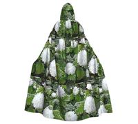WHJDPP Cape à capuche pour adulte avec nœud papillon - Chrysanthème après le gel - Pour Halloween, fêtes costumées, cosplay