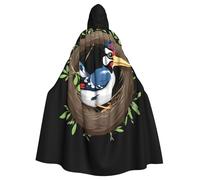 WHJDPP Cape à capuche pour adulte avec nœud papillon pour fête costumée, cosplay