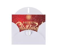 WHJDPP Carte de vœux blanche avec impression « Merry Christmas too » - 10,2 x 15,2 cm - Pour Noël, anniversaire d'enfant, Saint-Valentin, anniversaire de mariage et invitations de fête