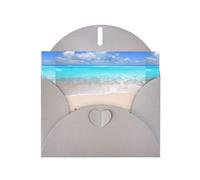 WHJDPP Carte de vœux grise avec impression étoile de mer, océan, plage, 10,2 x 15,2 cm pour Noël, anniversaire d'enfant, Saint-Valentin, anniversaire de mariage et invitations de fête