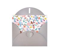 WHJDPP Carte de vœux grise romantique avec imprimé floral et papillon 10,2 x 15,2 cm pour Noël, anniversaire d'enfant, Saint-Valentin, anniversaire de mariage et invitations de fête