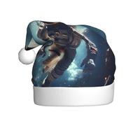 WHJDPP Chapeau de Noël Astronaute Image Adulte pour Noël, Halloween, Nouvel An, Soldes, Promotions