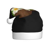 WHJDPP Chapeau de Noël avec motif de petites fleurs en coquille de noix de coco pour adulte Convient pour Halloween, Noël et Nouvel An