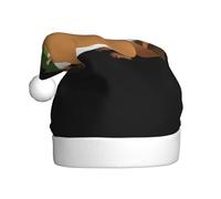 WHJDPP Chapeau de Noël Belette dans le jardin potager pour adulte Convient pour Halloween, Noël et Nouvel An