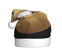 WHJDPP Chapeau de Noël en peluche pour homme et femme Motif pomme de terre souriante