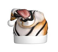 WHJDPP Chapeau de Noël en peluche pour homme et femme Motif tête de tigre féroce