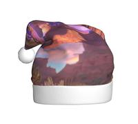 WHJDPP Chapeau de Noël imprimé bête de dessin animé pour adulte, doux, léger et moelleux pour homme et femme