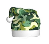 WHJDPP Chapeau de Noël imprimé camouflage abstrait pour adulte, doux et moelleux, idéal pour une utilisation à long terme