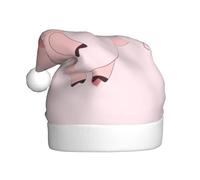 WHJDPP Chapeau de Noël imprimé cochon volant dessin animé pour adultes célébrations festives comme cadeau pour homme et femme