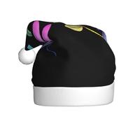 WHJDPP Chapeau de Noël imprimé des quatre frères libellules pour adulte, doux, léger et moelleux pour homme et femme