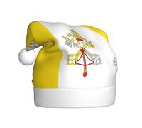WHJDPP Chapeau de Noël imprimé drapeau du Vatican pour adultes célébrations festives comme cadeau pour homme et femme