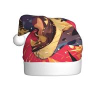 WHJDPP Chapeau de Noël imprimé léopard avec bouche ouverte pour adultes - Cadeau pour homme et femme