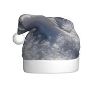WHJDPP Chapeau de Noël imprimé Love in the snow durable pour adulte pour Halloween, Noël, Nouvel An
