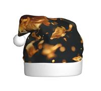 WHJDPP Chapeau de Noël imprimé pétales de tournesol tombés pour adultes célébrations festives comme cadeau pour homme et femme