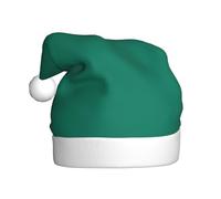 WHJDPP Chapeau de Noël imprimé vert malachite pour adultes pour célébrations festives comme cadeau pour homme et femme