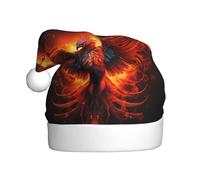 WHJDPP Chapeau de Noël orange rouge Phoenix pour adulte Convient pour Halloween, Noël et Nouvel An