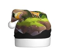 WHJDPP Chapeau de Noël pour adulte avec motif champignons et faon doux, léger et moelleux pour homme et femme