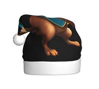 WHJDPP Chapeau de Noël pour adulte Motif écureuil qui dirige le cirque imprime un chapeau de Noël doux, léger et moelleux pour homme et femme